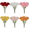 Single Stem Artificial Carnation Silk Flower, Real Touch Fake Blooms for Wedding Home Decor, Floral Arrangement