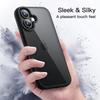 Protective Case for iPhone 16 - BOOLING - Black - Silicone - Translucent Hard PC - Modern
