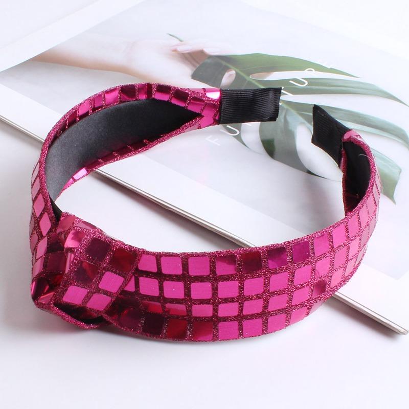 New European and American fabric sequined women's headband high-end wide-edge hair bundle hair headband hair accessories wholesale
