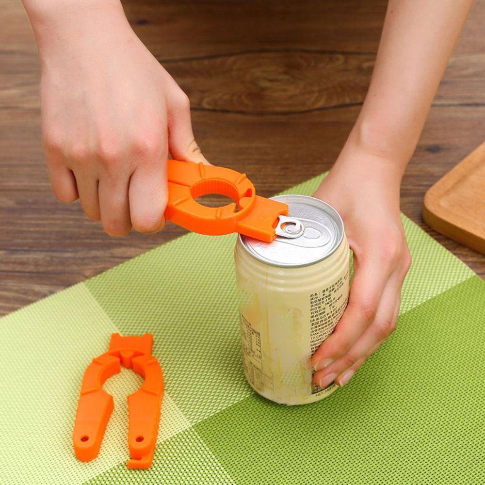 1/4pcs Plastics Bottle Opener 3.74*2.08 Inch Multifunctional Bottle Can Opener  Weak Hands