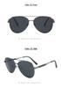 J8588 Ultra-Light European Aviator Sunglasses: Men's Large Frame Polarized UV Protection for Driving and Fishing.