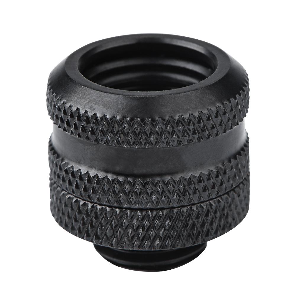 Water Cooling Compression Fitting for Rigid Acrylic Tube 10 * 14mm (Black)