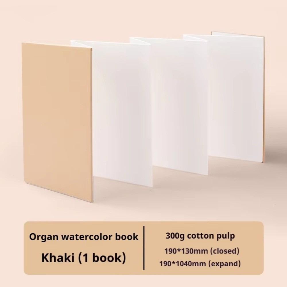 Watercolor Art Organ Book Folded Travel Notebook DIY Mini Sketchbook Drawing Artist