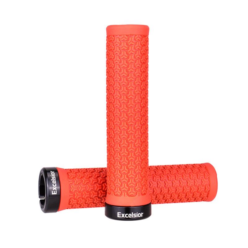 1pair Universal Mtb Mountainbike  Grips Anti-slip Shock-proof Rubber Handbar Cover Fixed Gear
