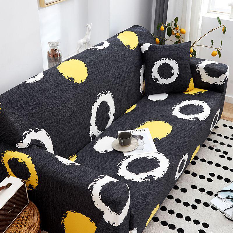 Printed Sofa Slipcover Stretch Sofa Covers For Living Room Pets Kids Chair Couch Cover I Shape Corner Sofa Anti-Cat Scratch