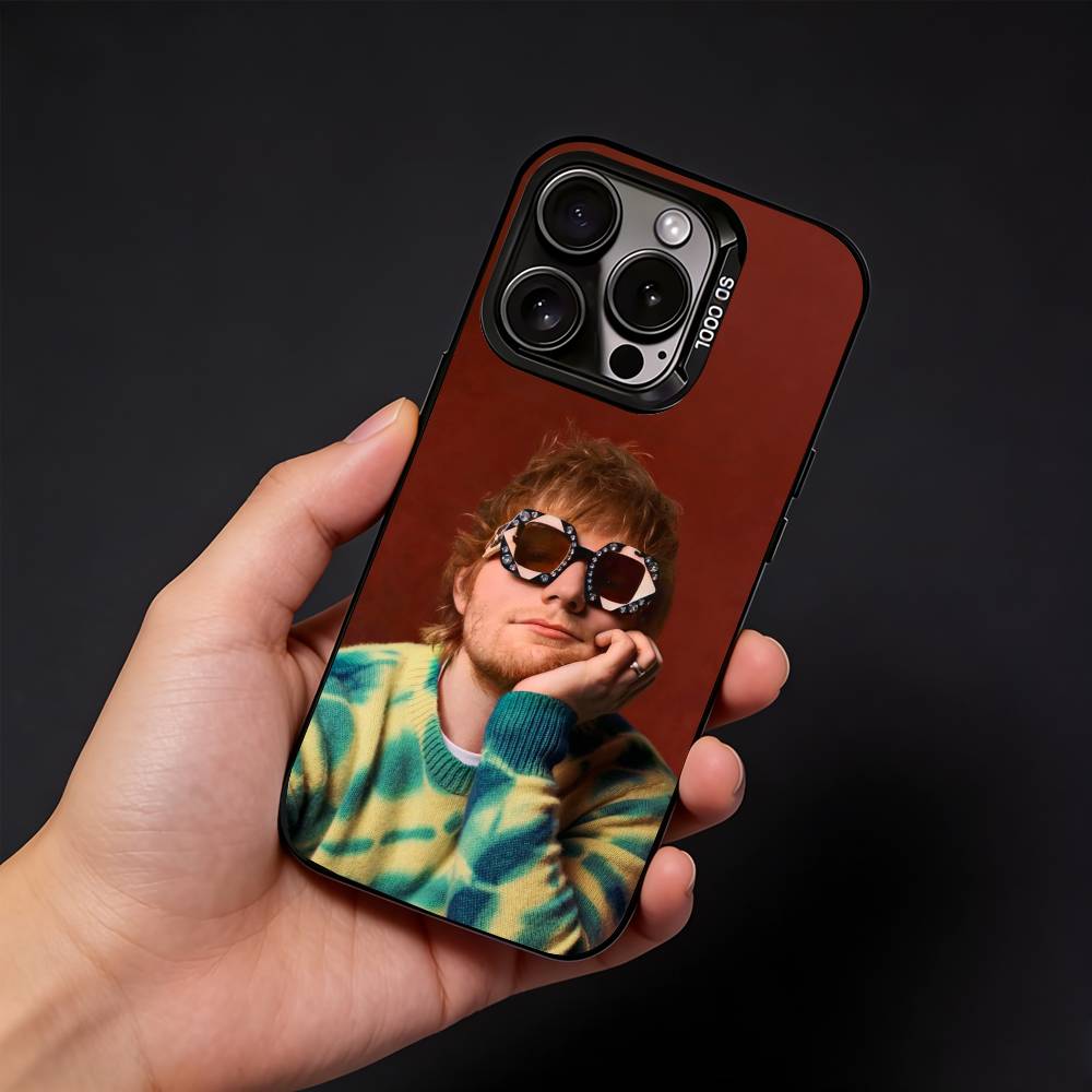 Singer E-Ed S-Sheeran Phone Case For iPhone17, 16,15,14,13,12 Pro Max Black Candy Matte Shockproof Cover