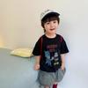 New Summer Cartoon Print T-shirt for Boys & Girls – Available in Small & Large, Korean Style, Short Sleeve