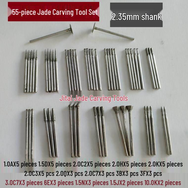 Diamond Jade Carving Tool Set: Polishing & Grinding Needles for Stone