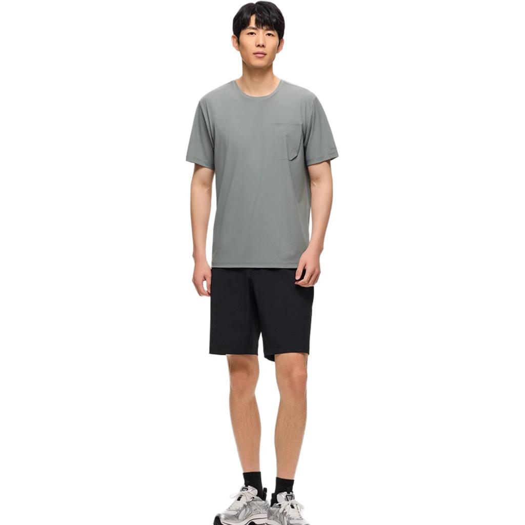 Anta Comfortable Sports Simple Versatile Solid Color Zipper Casual Shorts Men shorts Basic-Black 152520504-1