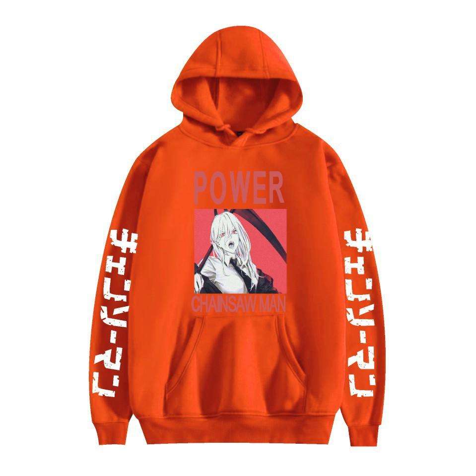 Chainsaw Man Otoño Invierno Forro Polar Ropa de Calle Tops Hombre Mujer Moda Sudaderas