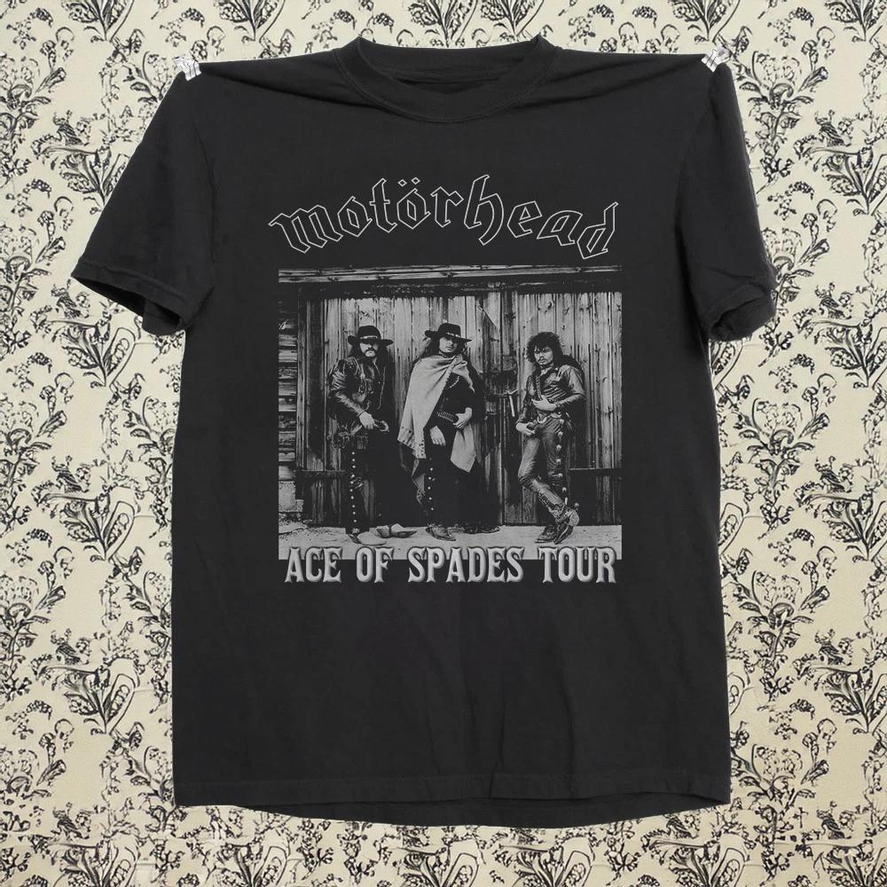 Motorhead Ace of Spades Tour Rock Band Black T-shirt Size S-