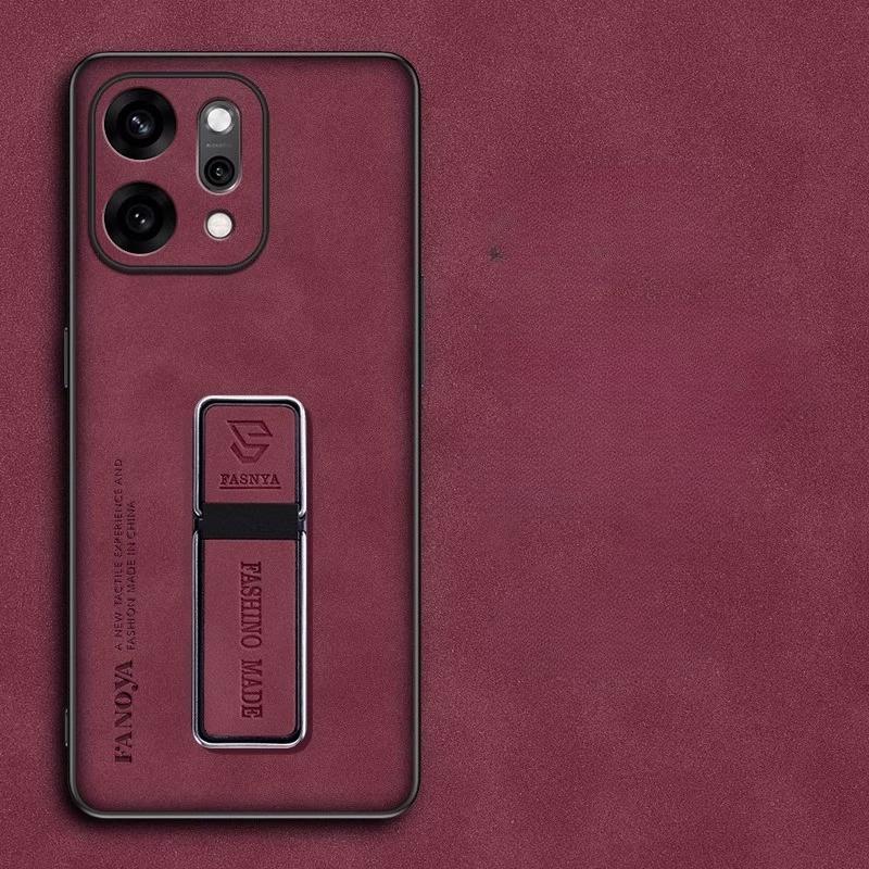 Case For Reno 14F Sheepskin Leather Magnetic Stand Holder Cover for OPPO Reno 14 Pro 14 F Wireless Charging Protection Shell