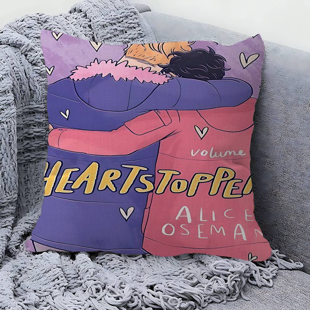 H-Heartstopper Аниме Наволочка Подушка Обивка Диван Плед Декор Дома Наволочка 30cmx30cm