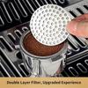 58/53/51mm 2PCS Espresso Dosing Funnel & Puck Screen Kit Magnetic Espresso Coffee Dosing Ring Reusable Espresso Puck Screen