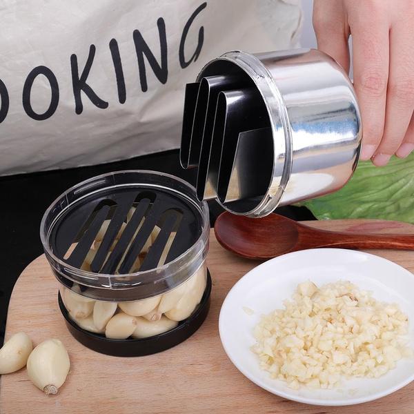 1Pcs Stainless Steel Onion Press Chopper Hand Vegetable Chopper Stainless Steel Manual Food Chopper for Kitchen Tools