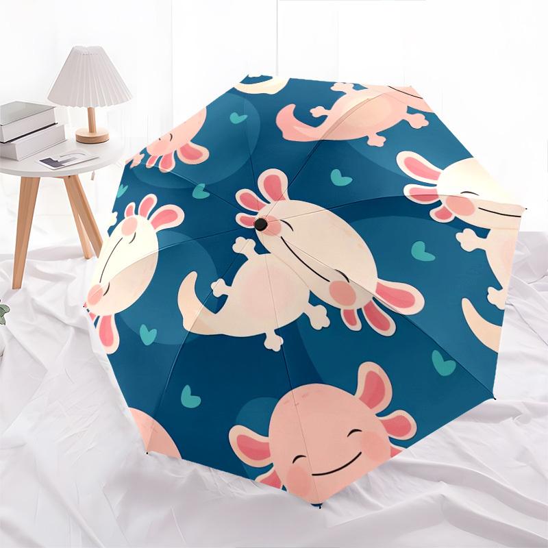 Axolotl, Carino - Ombrello automatico, Adatto per Uomini e Donne, Adatto per Compleanni, Natale, Regali per Amanti della Moda0940b