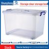 Extra Large Transparent Plastic Storage Box with Wheels for Clothes and Quilts