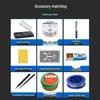 60W External Heating Soldering Iron Set with Rubber Handle, Pointed Tip & Indicator Light