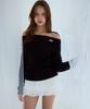 ROSEFRANTZ Wool Off Shoulder Knit [Black]
