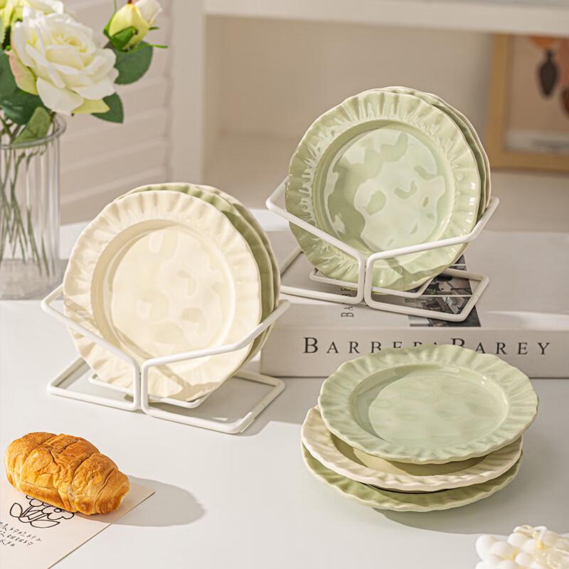 

Zhinianhua Ins Cream Style Ceramic Plates - Set of 2