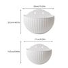 Flower Pot Wall Mounted Hanging Basket Planter Bucket Garden Vase Indoor Exquisite Outdoors Plastic for Ornaments