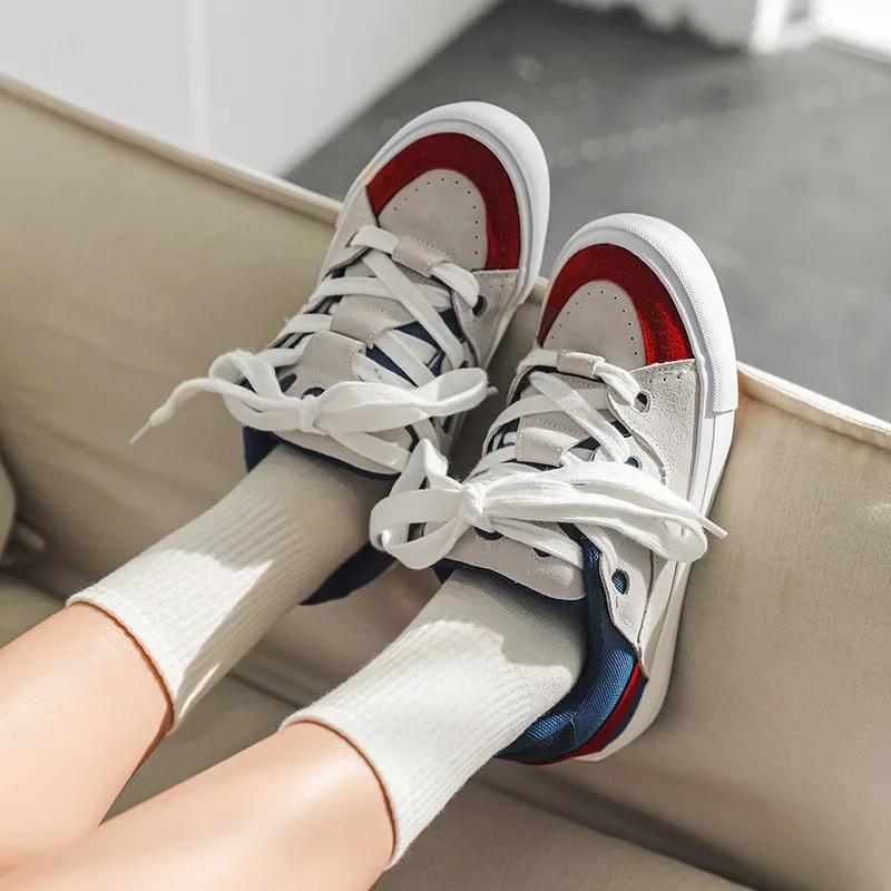 

Модная мужская обувь Универсальные повседневные кроссовки Дышащие кроссовки Дизайнерская обувь для скейтборда Модная обувь для хлеба Zapatillas De Deporte 35