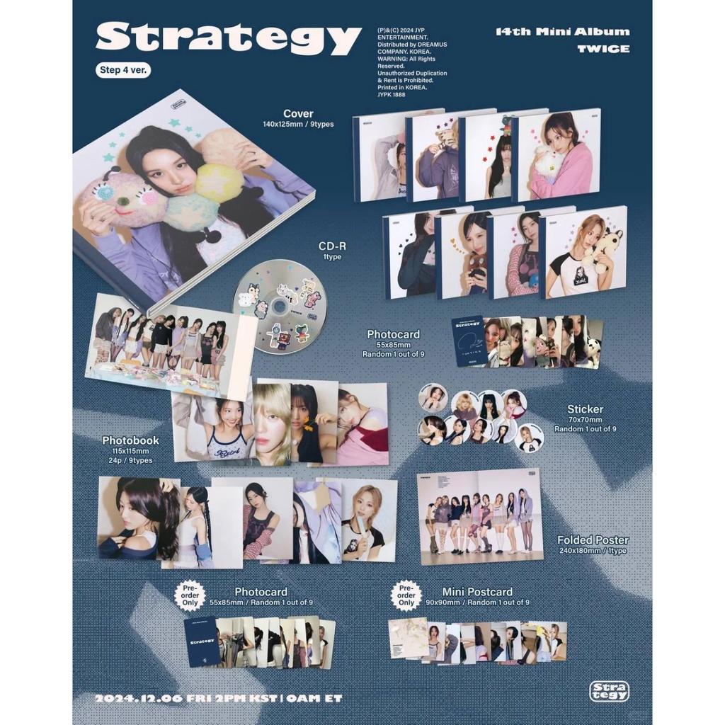 Twice 14th Mini Album [ Strategy ] (Step4 Ver.)