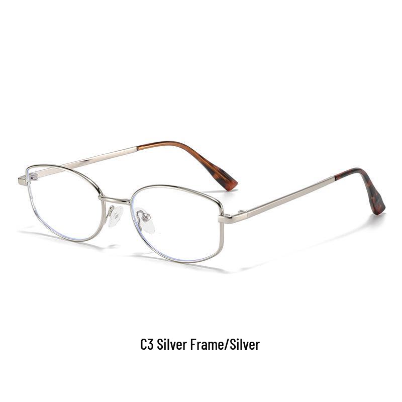 Minimalistische Golddrahtbrille im koreanischen Stil für Damen - High-End, myopiefreundlich, kleines Gestell für runde Gesichter