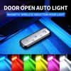 BIC1 2Pcs Wireless LED Car Door Light - USB Rechargeable, Motion Sensor, Magnetic Adsorption, Decorative Welcome Lights for Cars SUVs
