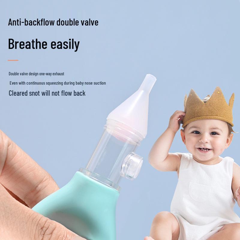 Silikon Nasensauger: Manuell bedienbarer Nasenreiniger für Säuglinge zur Entfernung von Rotz bei Anti-Reflux