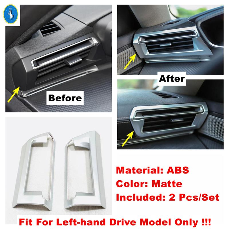 Matte Auto Dashboard Air AC Outlet Vent / Gear Head / Steering Wheel Cover Trim Interior Accessories For Peugeot 508 -