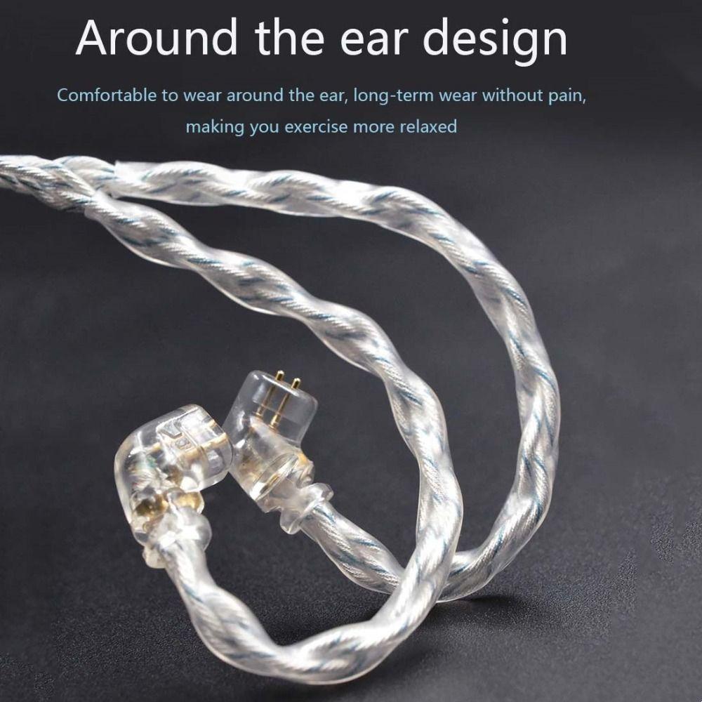 Upgrade-Kabel KZ-Kopfhörerkabel Versilbertes Headset-Kabel KZ KZ-Kopfhörerkabel Musikliebhaber