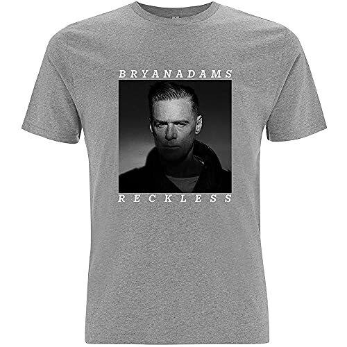 Official Bryan Adams - Reckless - Grey T Shirt (Large) M