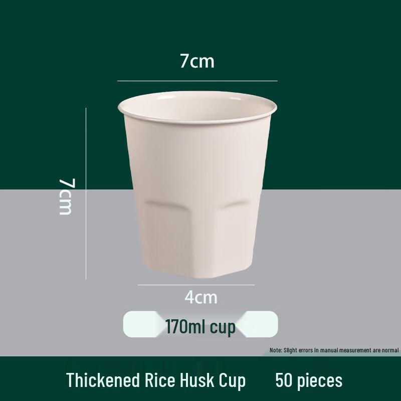 Biodegradable Rice Husk 4-Piece Disposable Tableware Set