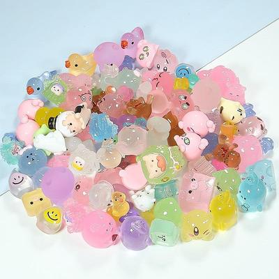 Miniature Luminous Resin Animal Ornaments: Cartoon Desktop & Car Decorations