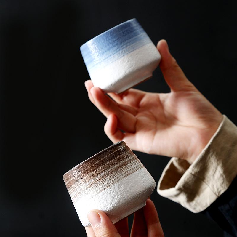 Retro Coarse Pottery Ceramic Coffee and Tea Cup for Home Use