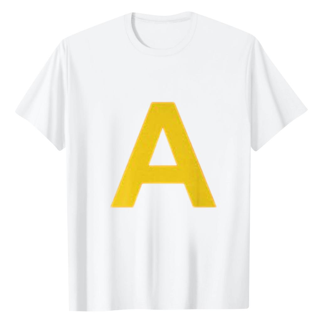 Women's Letter Print Casual Round Neck Short Sleeve Top