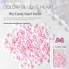 Macaron Candy 3D Heart Resin Nail Art Charms – 200 Pieces