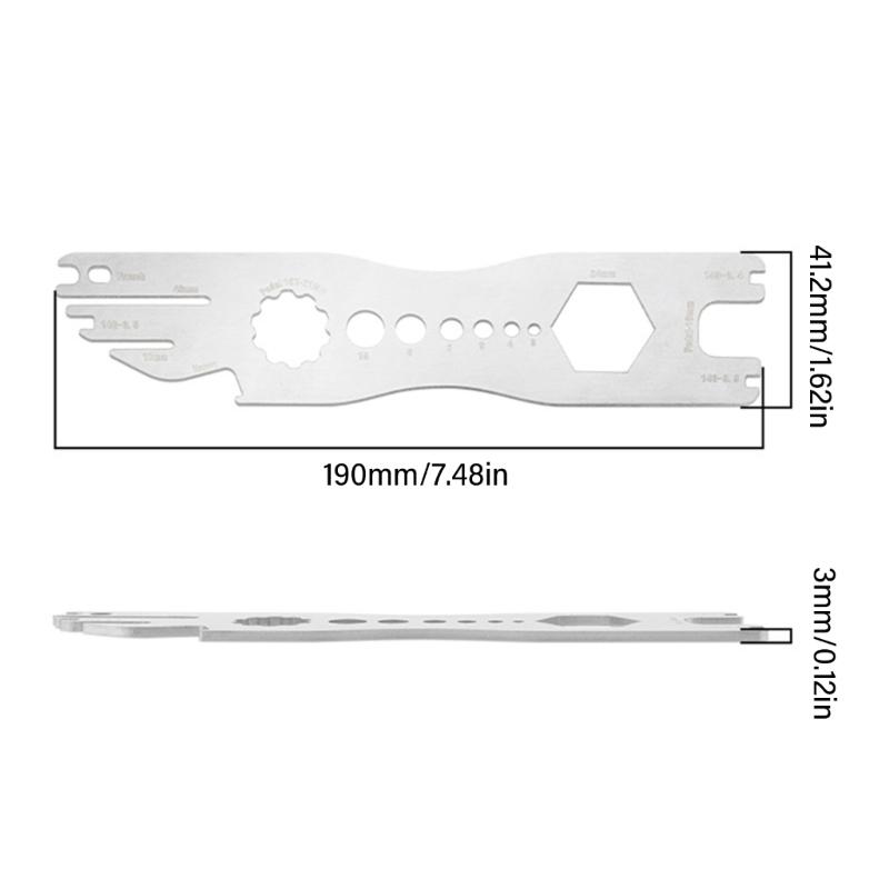 Bicycles Multitool for Maintenance and Repairs, Stainless Steels Multifunctional Bikes Wrench Bicycles Maintenance Tool