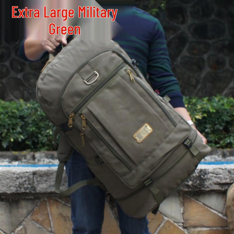 Kurenqi Outdoor Canvas Travel Backpack