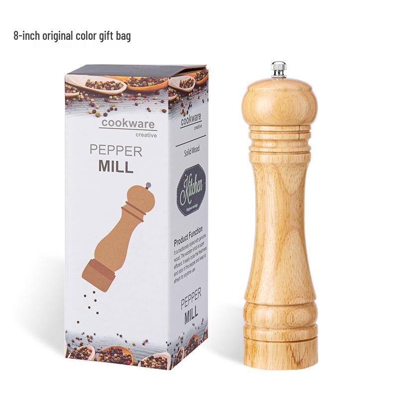 Manual Solid Wood Pepper Grinder with Ceramic Core