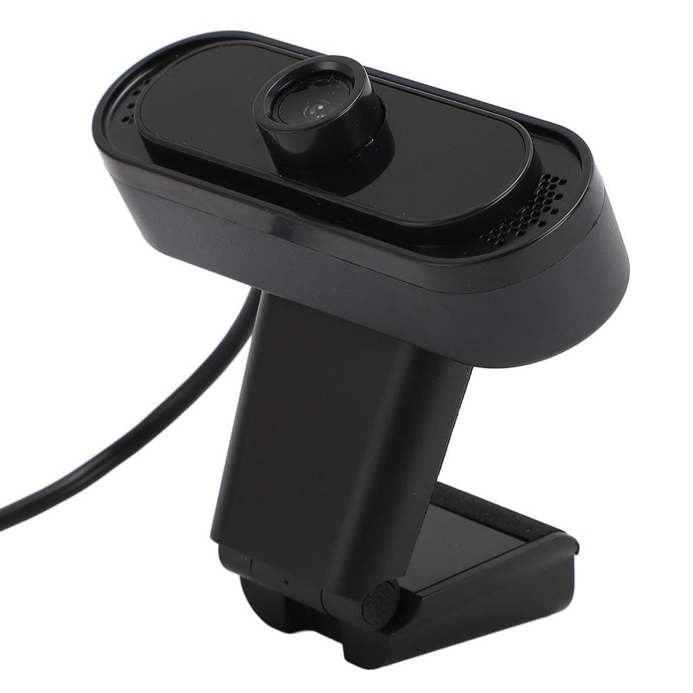 Foldable Clip Mount Webcam with Noise Reduction Microphone 1080P HD 30FPS HD Webcam for Computer
