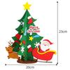 3D Fabric Christmas Tree Desktop Decors Handcrafted Holiday Centerpieces Ornaments Set For Home Office Festives Display