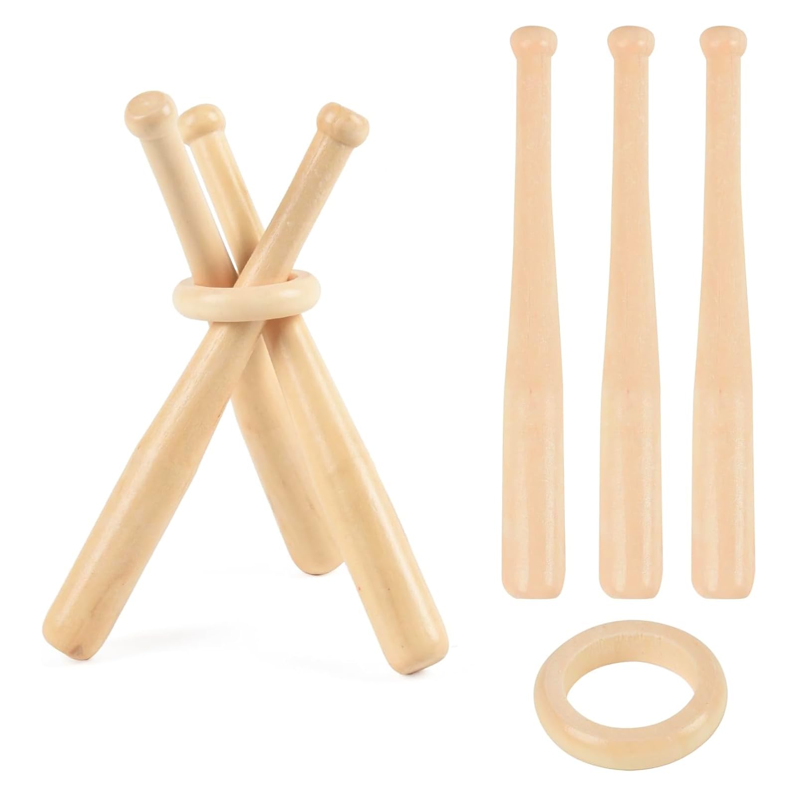 TVETE Baseball Bat Style Baseball Ball Stand [Pack of 2]