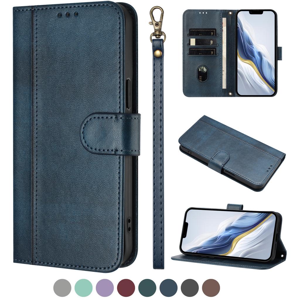 Wallet Flip Leather Case For OPPO Find X9 X8 X7 X6 X5 X3 Pro Ultra Lite F31 F29 F27 Plus + Card Holder With Wrist Strap Cover