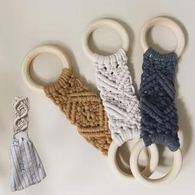 Gifts Nordic Style Hand-woven Towel Hanging Ring Boho Ornaments Towel Ring Ornaments Macrame Towel Ring Decorative Towel Rack