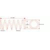 Small Flexible Coil Extension Springs with Hooks 0.3-0.6mm Wire Diameter 2-8mm Outer Diameter 1000mm Length for DIY Toy Projects