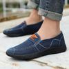Fashion Spring and Summer Mens Canvas Shoes Slip On Work Shoes Non-slip Breathable Deodorant Sneakers