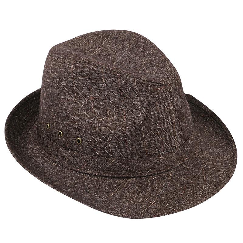 Top Hat Men Middle-aged and Old Men's Jazz Hat Thickened Hat Trendy Sports Outdoor Hat