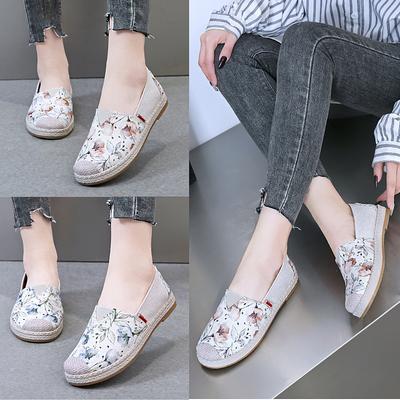 Spring and Summer New Women's Cloth Shoes Breathable Non-slip Casual Shoes Soft-soled Mother Shoes